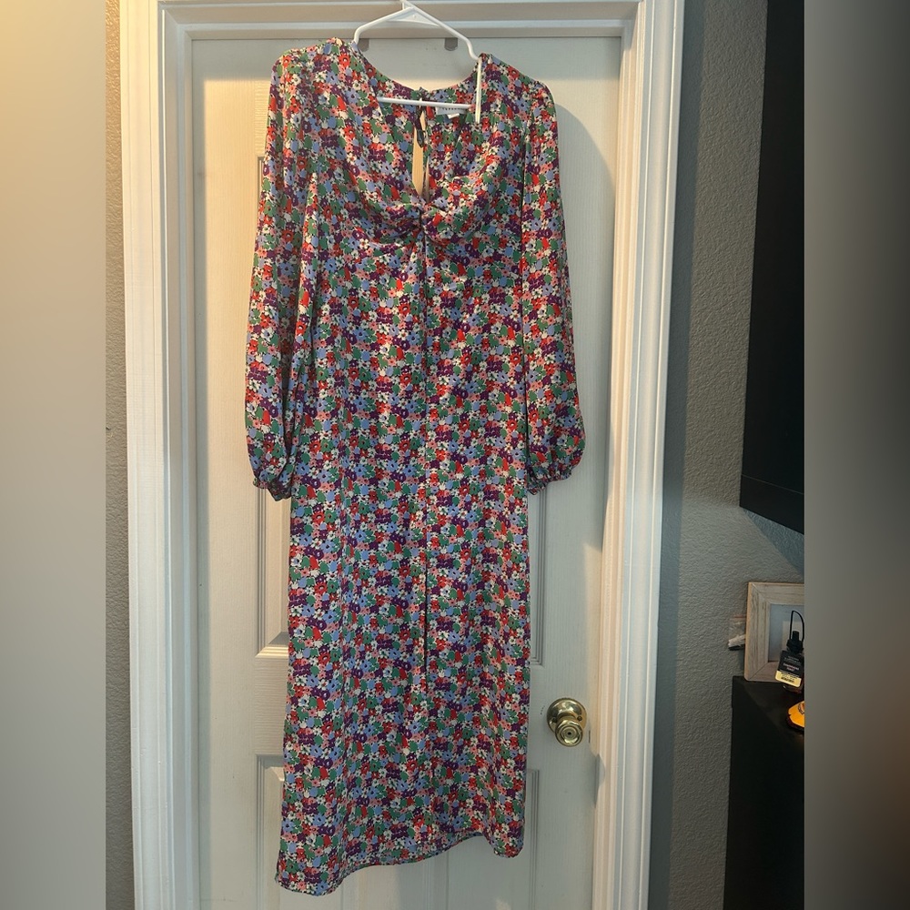 TOPSHOP FLORAL DRESS SZ 8